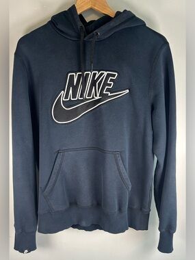 Vintage Nike Sportswear Men’s Hoodie Sweater Size M Retro Logo Silver Tag RARE